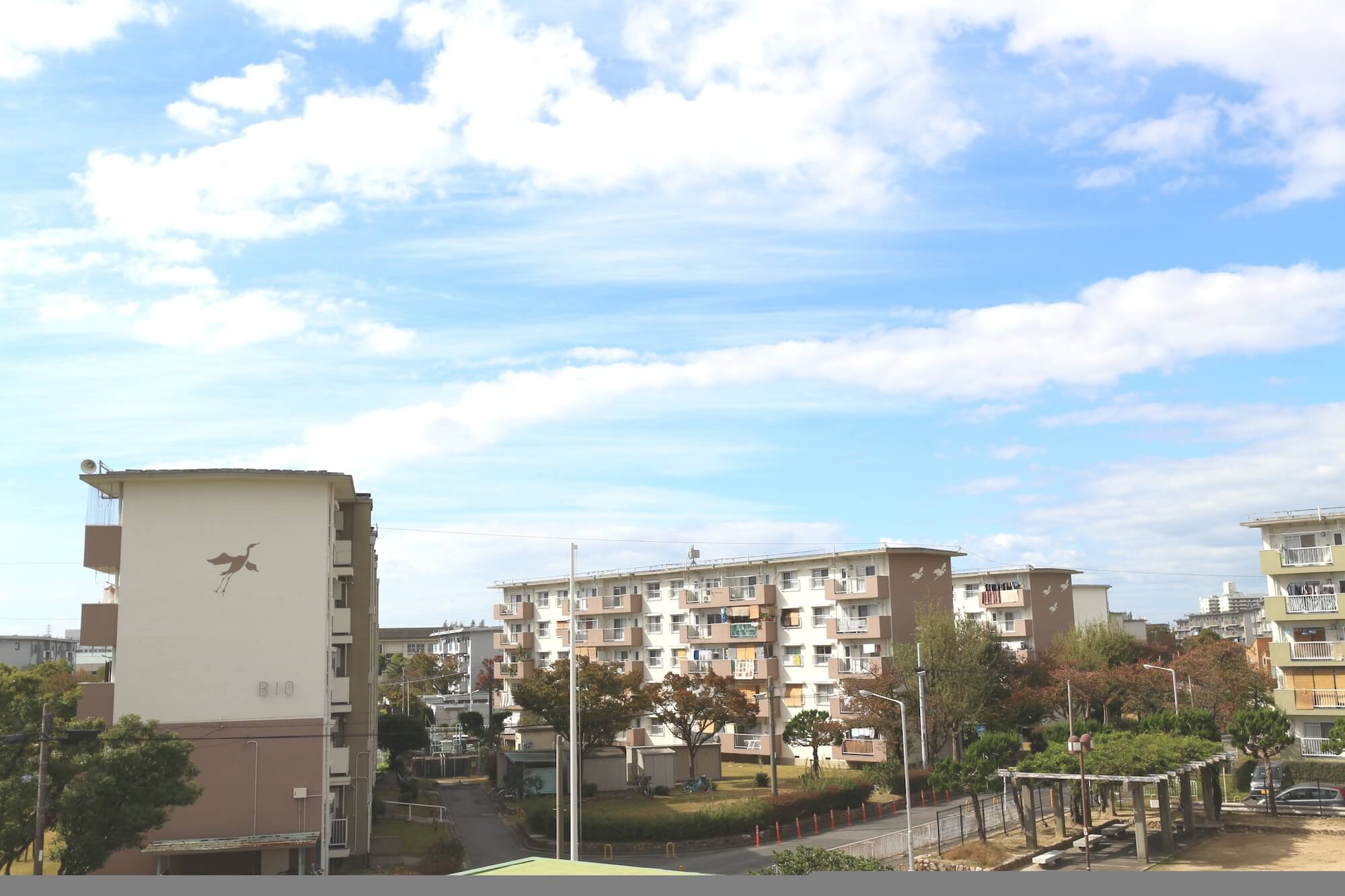 大きな公園に癒されて。心がほっと落ち着く環境のある、白鷺団地の暮らしかた